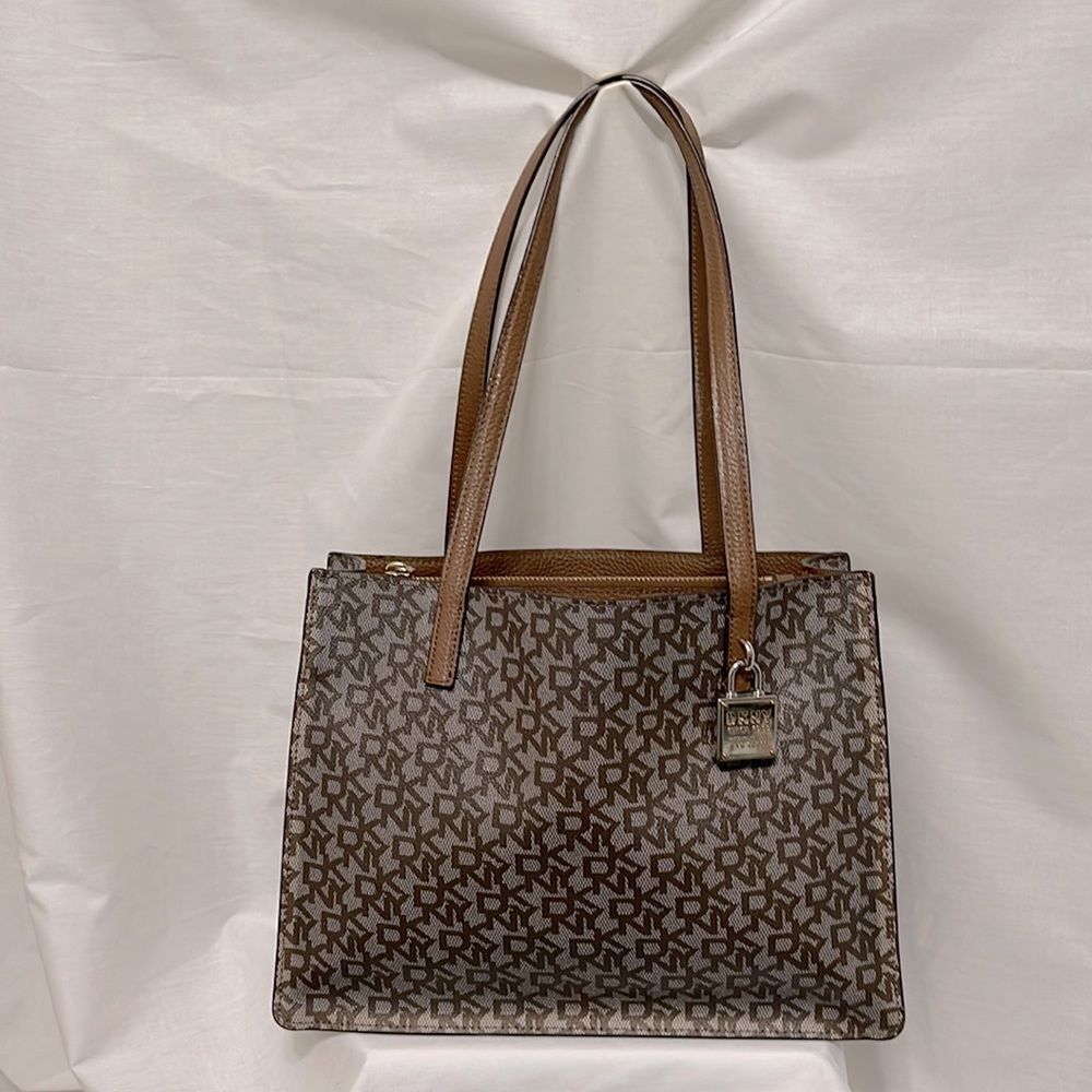 DKNY Commuter Tote Monogram‎ Vintage Women's
